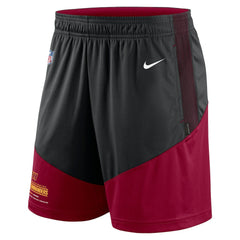 Washington Commanders Sideline Primary Lockup Performance Shorts - Black/Burgundy Shorts