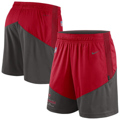 Tampa Bay Buccaneers Sideline Primary Lockup Performance Shorts - Red/Pewter Shorts