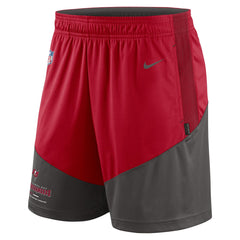 Tampa Bay Buccaneers Sideline Primary Lockup Performance Shorts - Red/Pewter Shorts