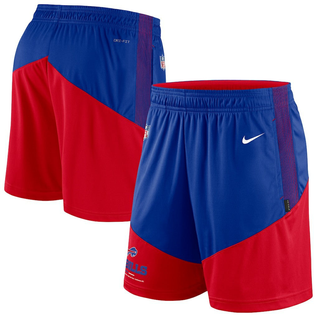 Buffalo Bills Sideline Primary Lockup Performance Shorts - Royal/Red Shorts