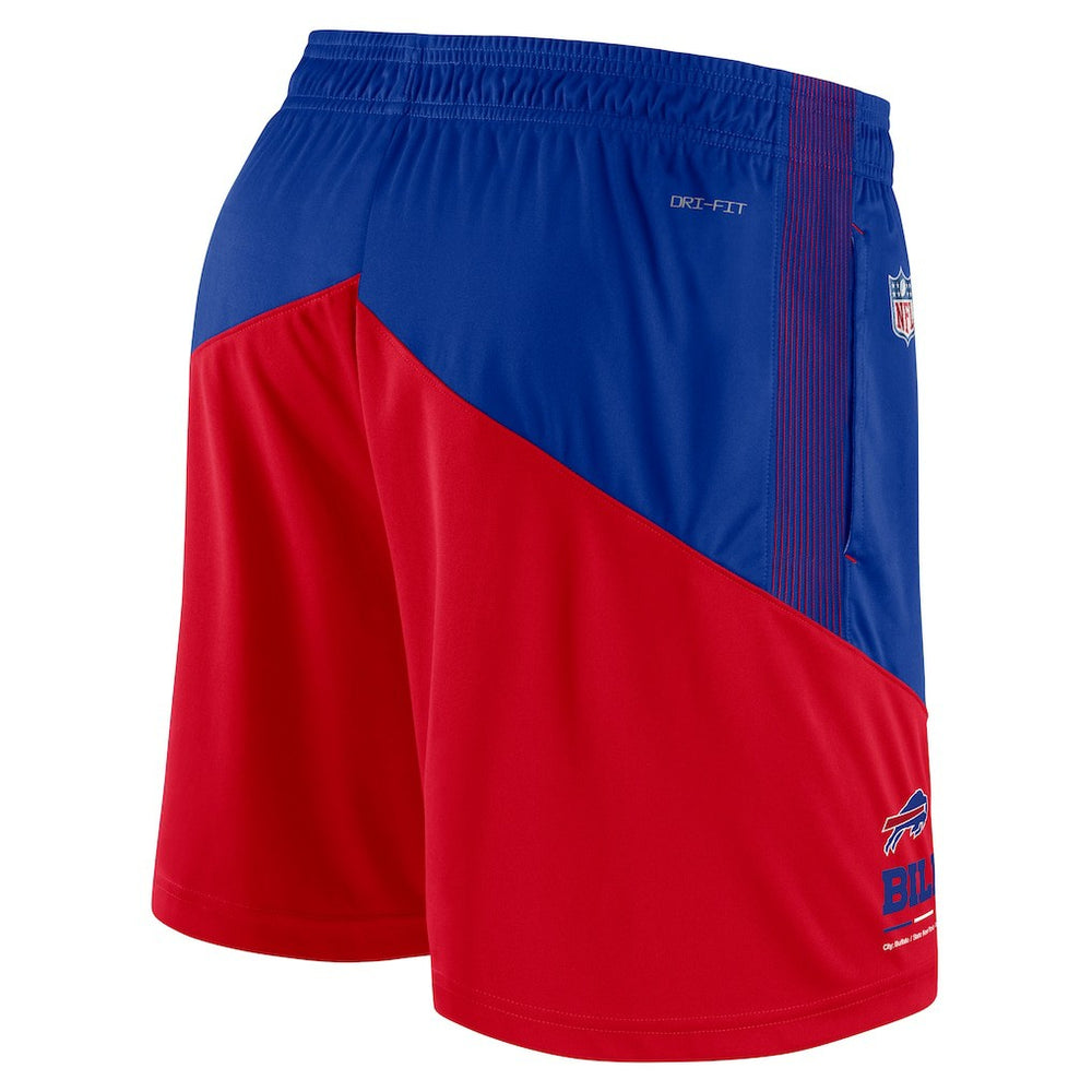 Buffalo Bills Sideline Primary Lockup Performance Shorts - Royal/Red Shorts