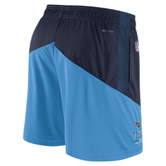 Tennessee Titans Sideline Primary Lockup Performance Shorts - Navy/Light Blue Shorts