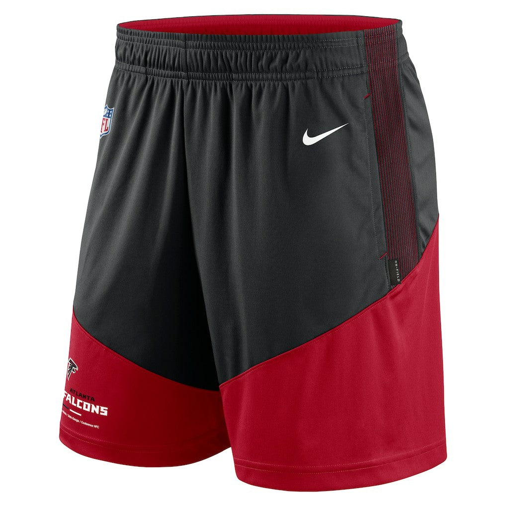 Atlanta Falcons Sideline Primary Lockup Performance Shorts - Black/Red Shorts