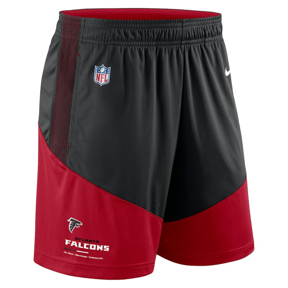 Atlanta Falcons Sideline Primary Lockup Performance Shorts - Black/Red Shorts
