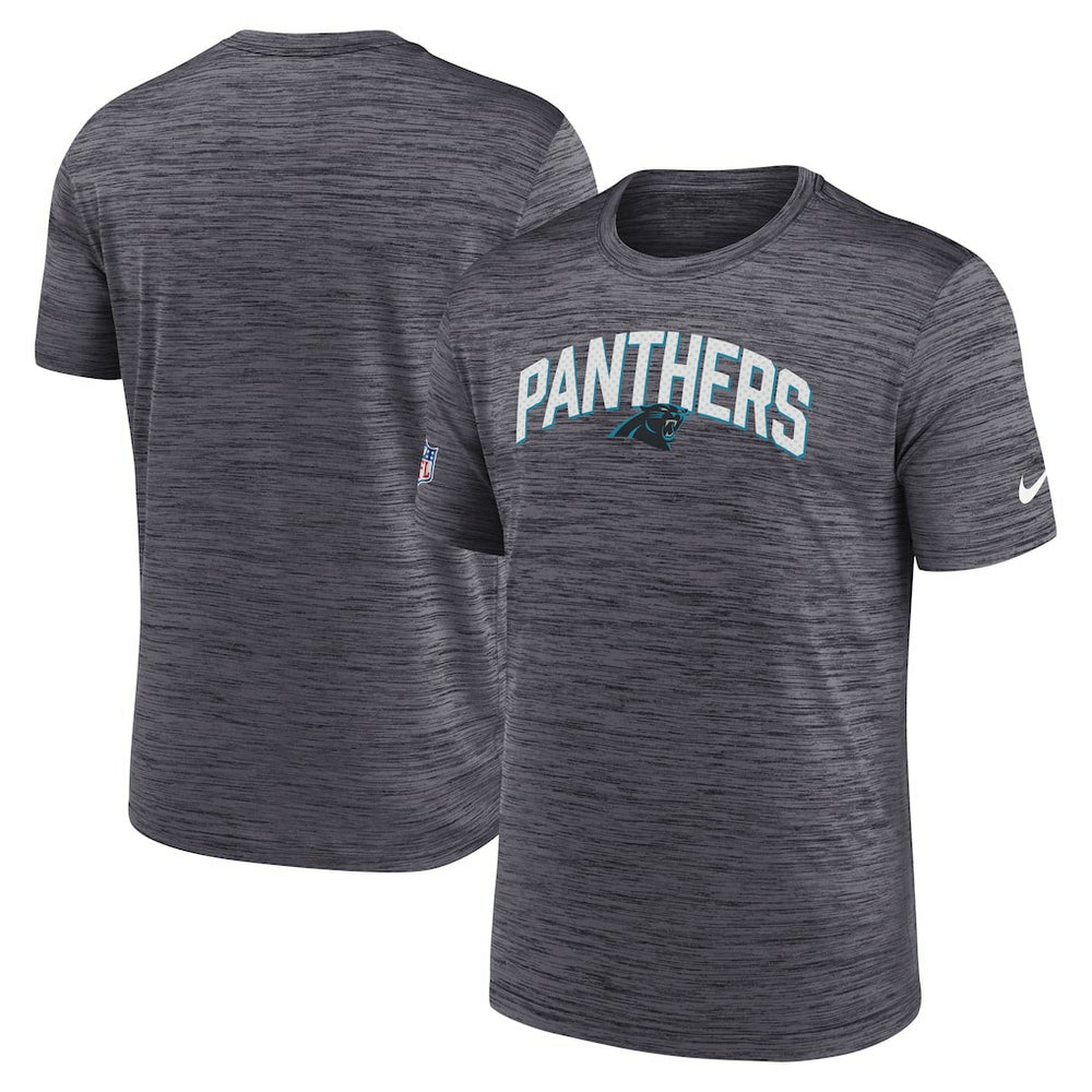 Carolina Panthers Sideline Velocity Athletic Stack Performance T-Shirt - Black T-shirts