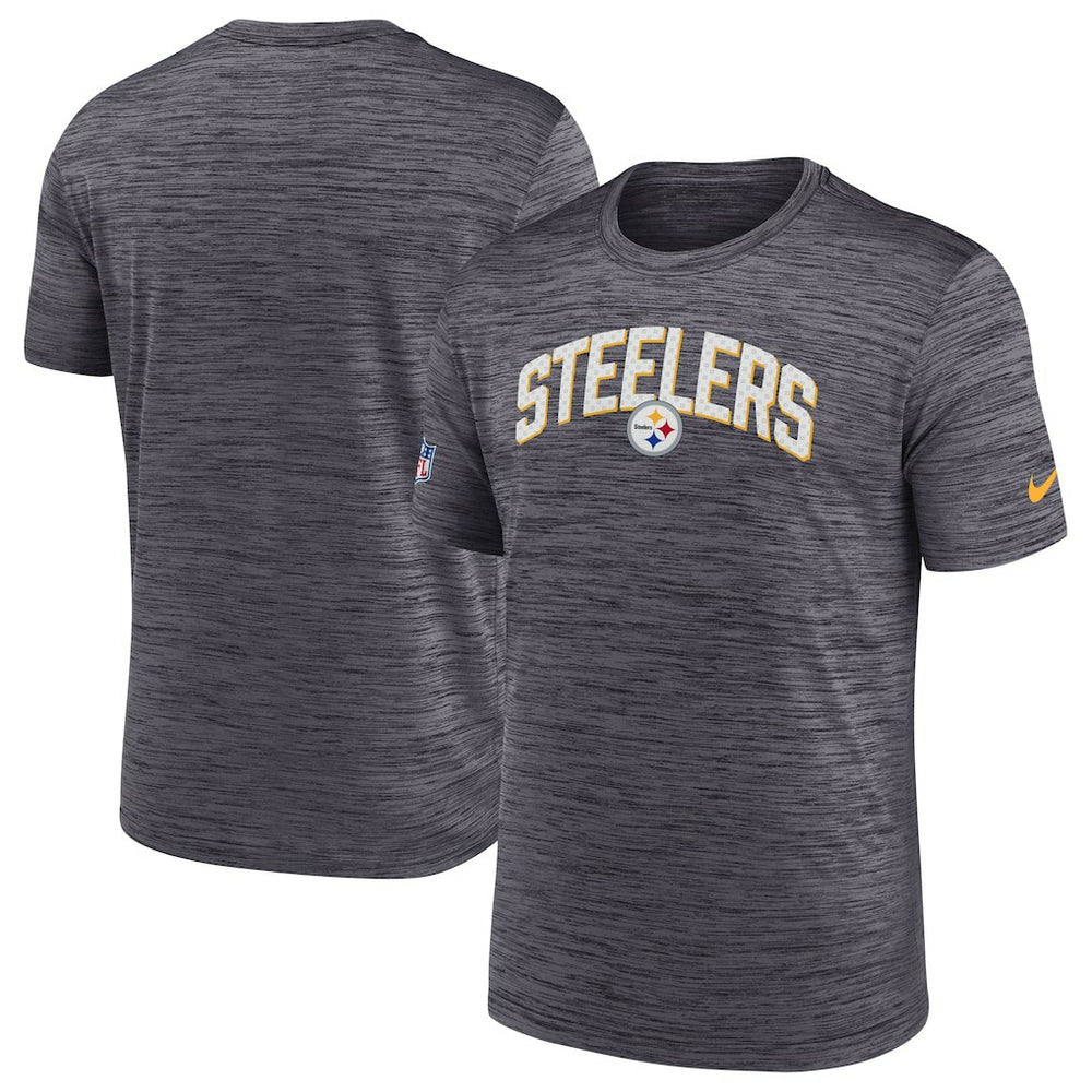 Pittsburgh Steelers Sideline Velocity Athletic Stack Performance T-Shirt - Black T-shirts