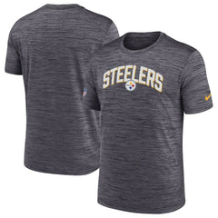 Pittsburgh Steelers Sideline Velocity Athletic Stack Performance T-Shirt - Black T-shirts