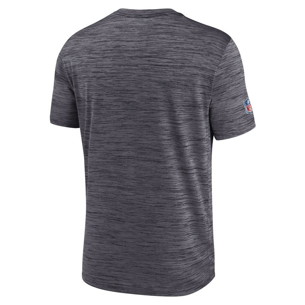 New Orleans Saints Sideline Velocity Athletic Stack Performance T-Shirt - Black T-shirts
