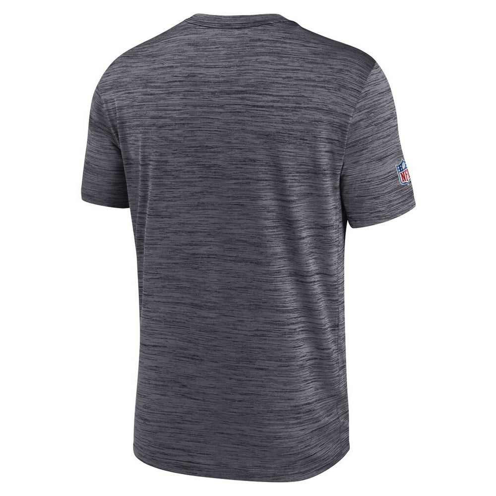 New Orleans Saints Sideline Velocity Athletic Stack Performance T-Shirt - Black T-shirts