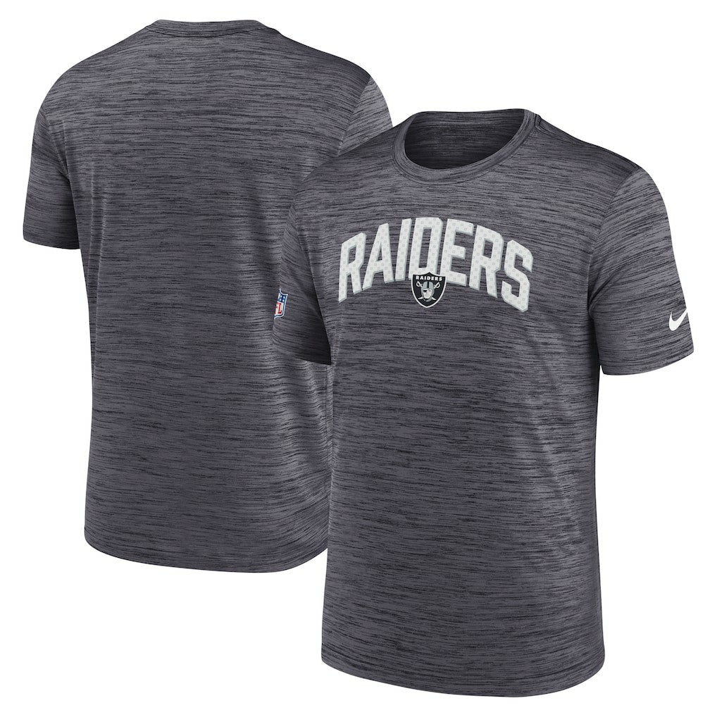 Las Vegas Raiders Sideline Velocity Athletic Stack Performance T-Shirt - Black T-shirts