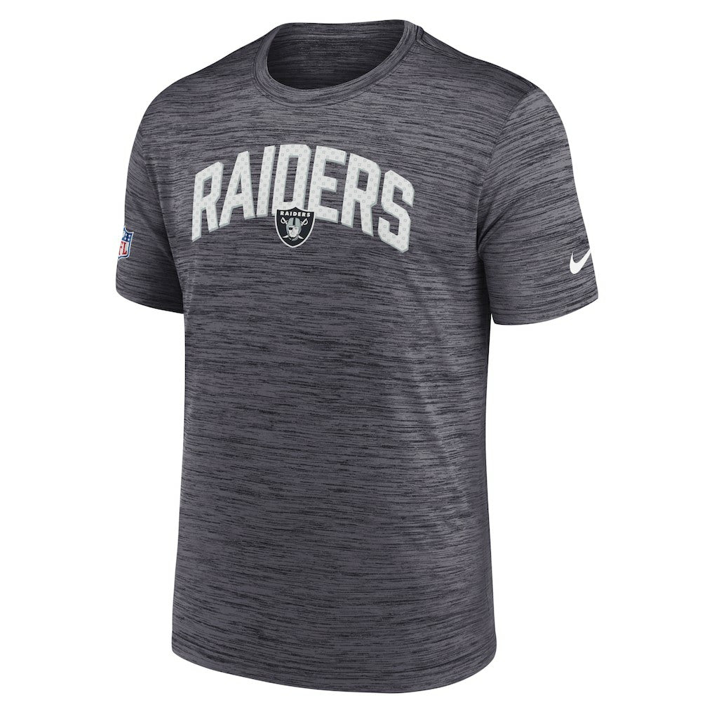 Las Vegas Raiders Sideline Velocity Athletic Stack Performance T-Shirt - Black T-shirts