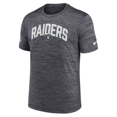 Las Vegas Raiders Sideline Velocity Athletic Stack Performance T-Shirt - Black T-shirts