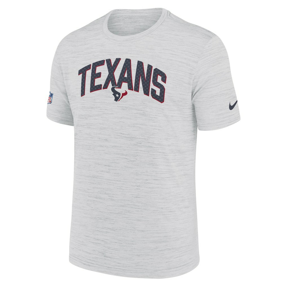 Houston Texans Sideline Velocity Athletic Stack Performance T-Shirt - White T-shirts