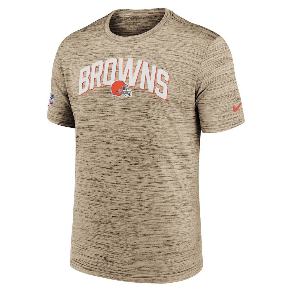 Cleveland Browns Sideline Velocity Athletic Stack Performance T-Shirt - Brown T-shirts