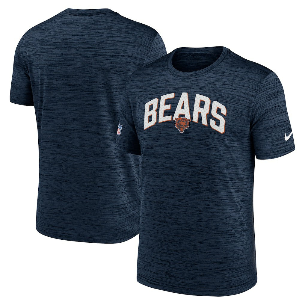 Chicago Bears Sideline Velocity Athletic Stack Performance T-Shirt - Navy T-shirts
