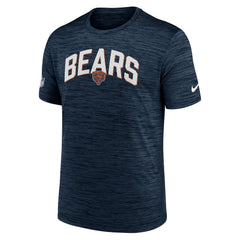 Chicago Bears Sideline Velocity Athletic Stack Performance T-Shirt - Navy T-shirts
