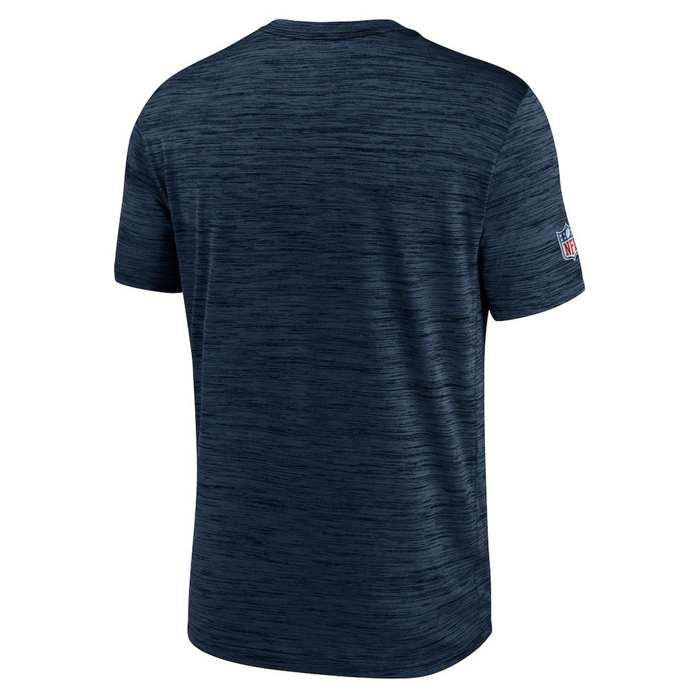 Chicago Bears Sideline Velocity Athletic Stack Performance T-Shirt - Navy T-shirts