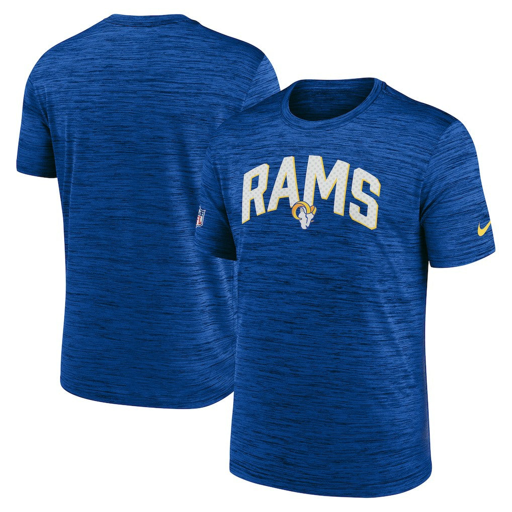 Los Angeles Rams Sideline Velocity Athletic Stack Performance T-Shirt - Royal T-shirts