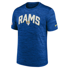 Los Angeles Rams Sideline Velocity Athletic Stack Performance T-Shirt - Royal T-shirts
