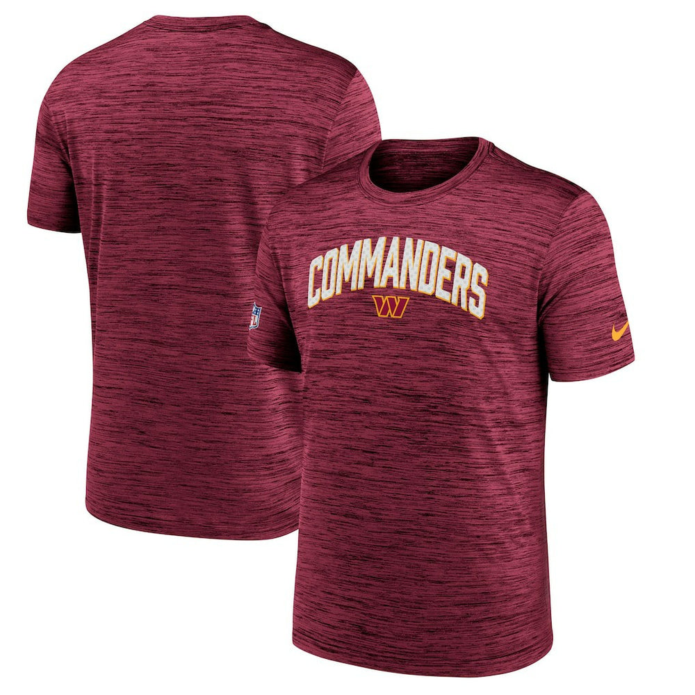 Washington Commanders Sideline Velocity Athletic Stack Performance T-Shirt - Burgundy T-shirts