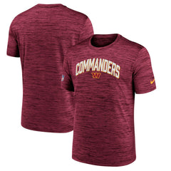 Washington Commanders Sideline Velocity Athletic Stack Performance T-Shirt - Burgundy T-shirts
