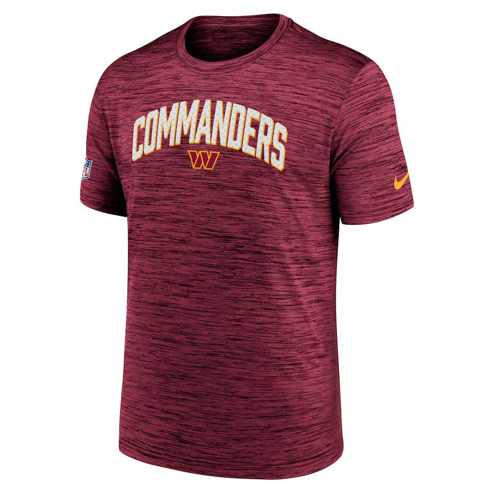 Washington Commanders Sideline Velocity Athletic Stack Performance T-Shirt - Burgundy T-shirts