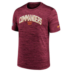 Washington Commanders Sideline Velocity Athletic Stack Performance T-Shirt - Burgundy T-shirts