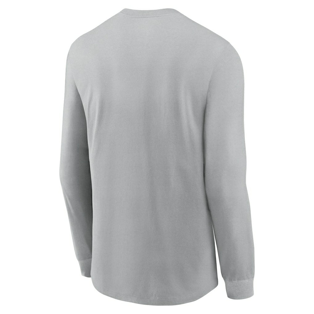 Cleveland Browns Sideline Infograph Lock Up Performance Long Sleeve T-Shirt - Silver T-shirts