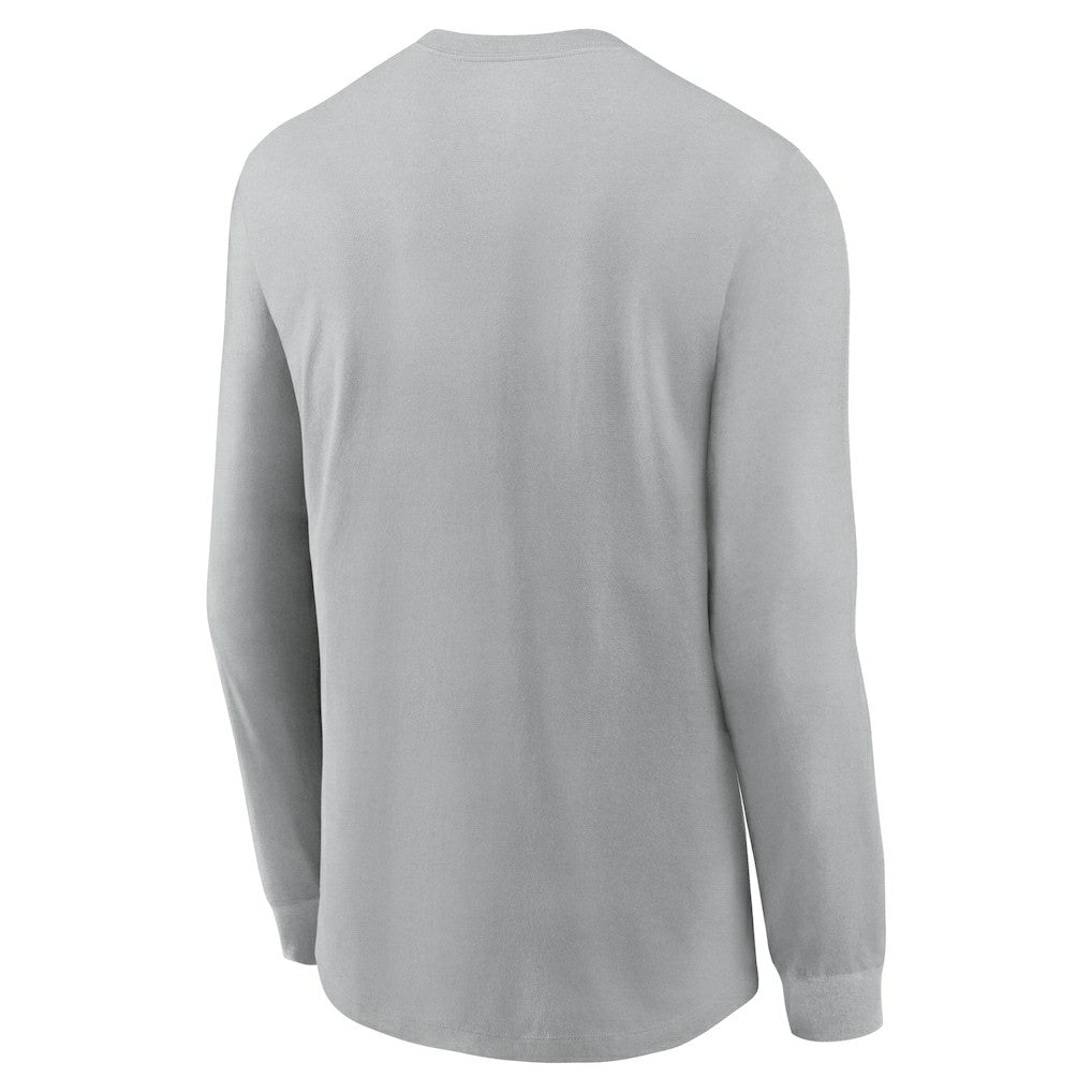 Arizona Cardinals Sideline Infograph Lock Up Performance Long Sleeve T-Shirt - Gray T-shirts