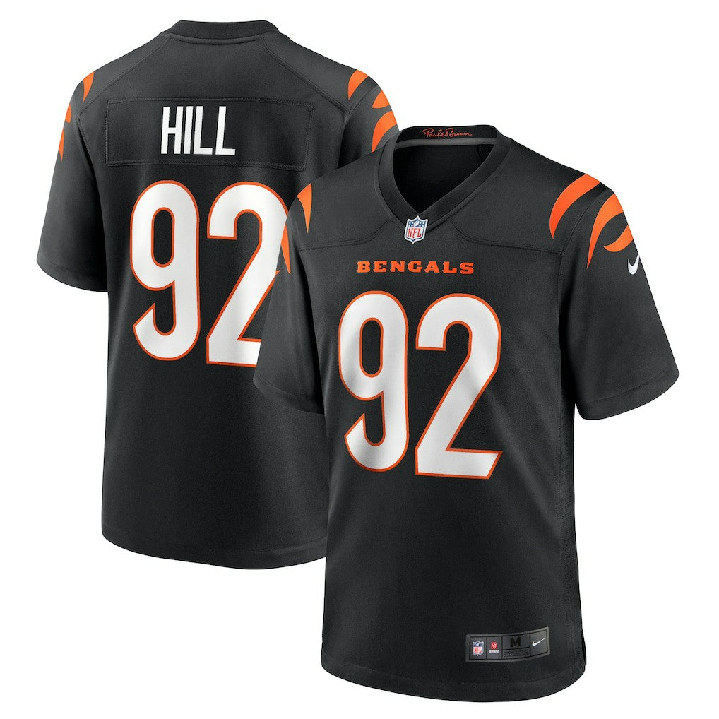 B.J. Hill Cincinnati Bengals Game Jersey - Black Jerseys
