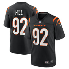 B.J. Hill Cincinnati Bengals Game Jersey - Black Jerseys