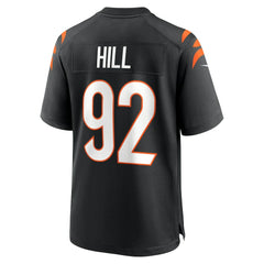B.J. Hill Cincinnati Bengals Game Jersey - Black Jerseys