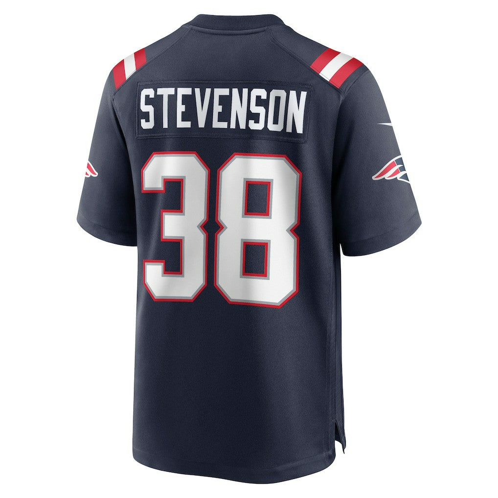 Rhamondre Stevenson New England Patriots Game Jersey - Navy Jerseys