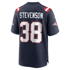Rhamondre Stevenson New England Patriots Game Jersey - Navy Jerseys