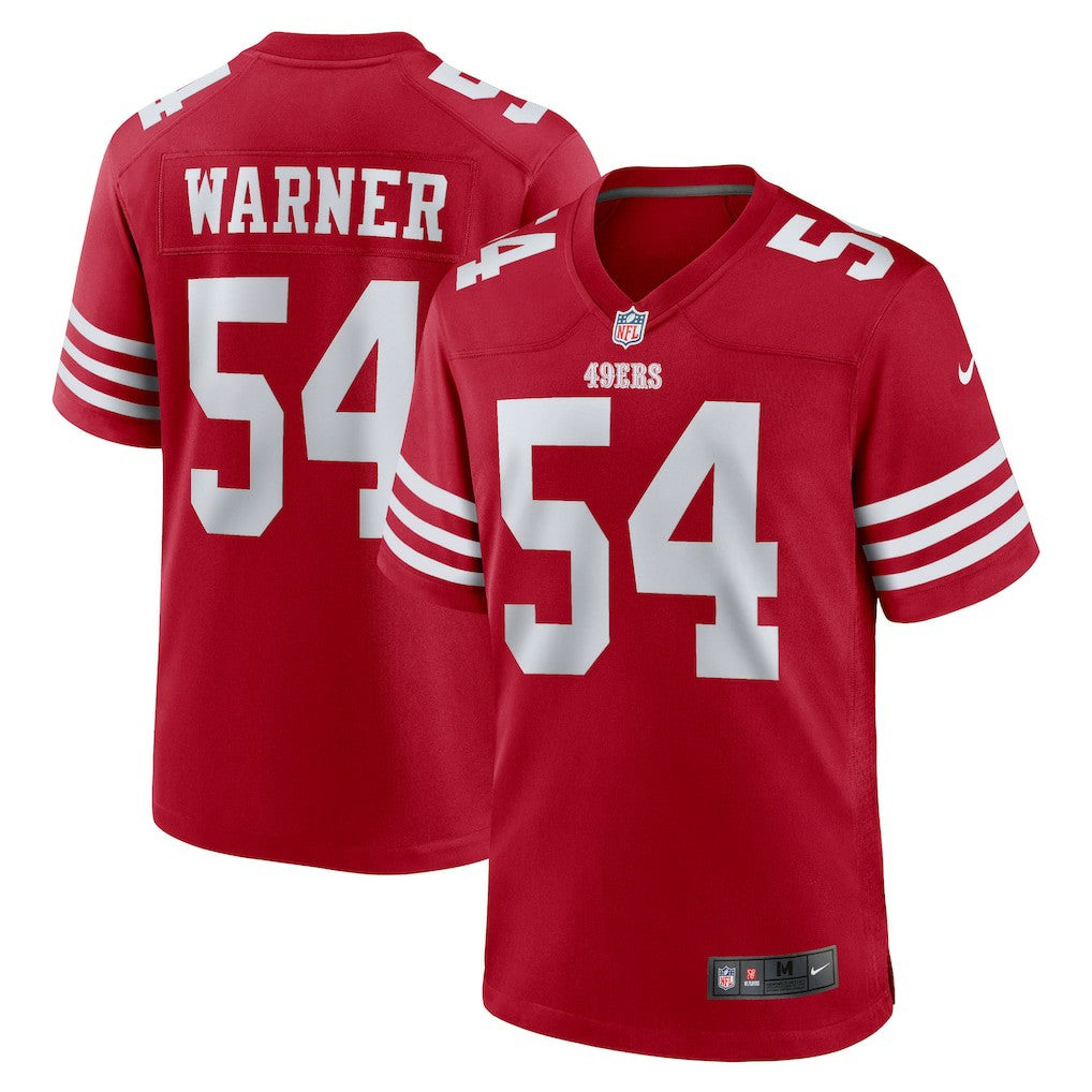 Fred Warner San Francisco 49ers Team Game Player Jersey - Scarlet Jerseys