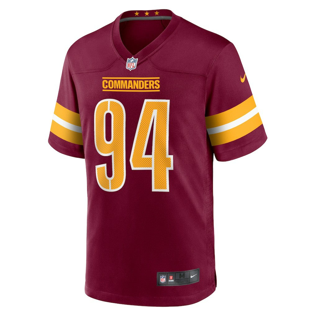 Da'Ron Payne Washington Commanders Game Jersey - Burgundy Jerseys