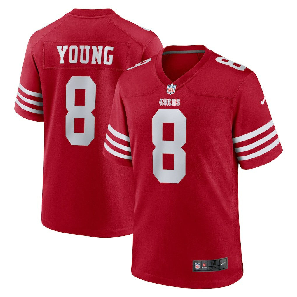 Steve Young San Francisco 49ers Retired Game Player Jersey - Scarlet Jerseys
