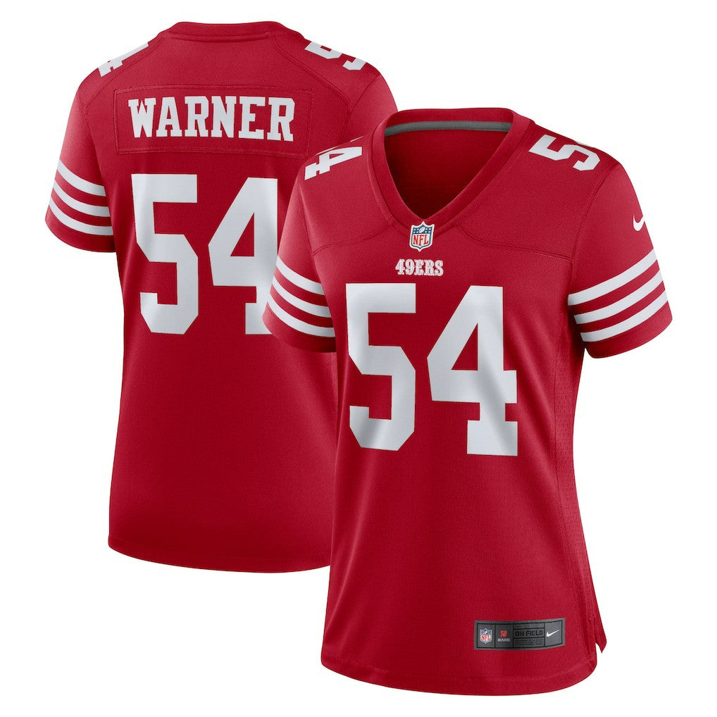 Fred Warner San Francisco 49ers Women's Game Player Jersey - Scarlet Jerseys