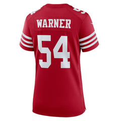 Fred Warner San Francisco 49ers Women's Game Player Jersey - Scarlet Jerseys