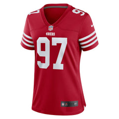Nick Bosa San Francisco 49ers Women's Team Game Player Jersey - Scarlet Jerseys