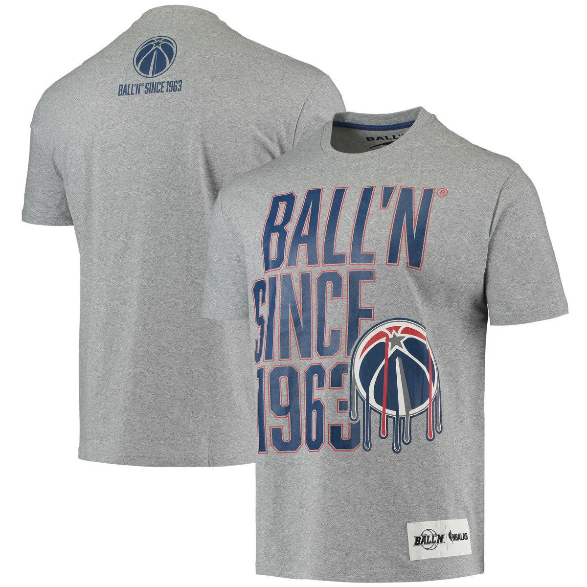 Washington Wizards BALL'N Since 1963 T-Shirt Heathered Gray