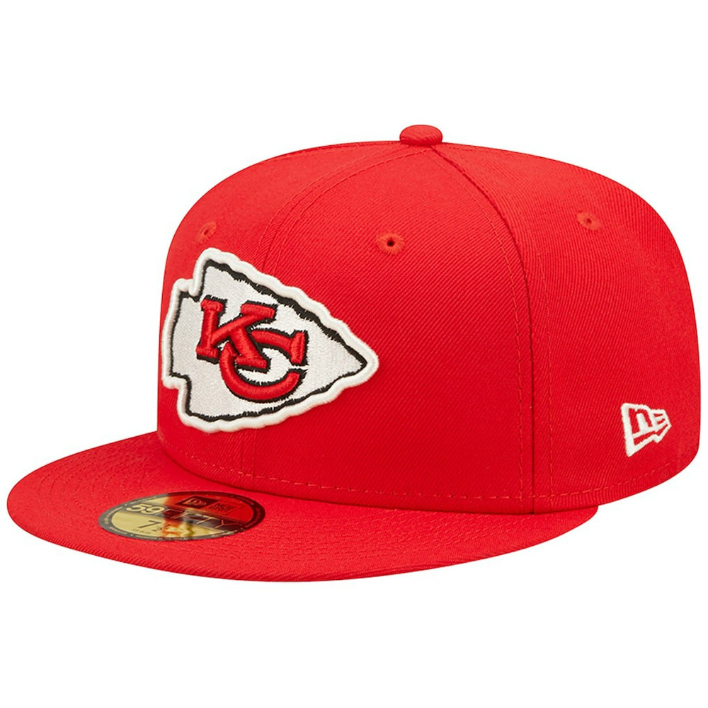 Kansas City Chiefs New Era Super Bowl IV Pop Sweat 59FIFTY Fitted Hat - Red Hats