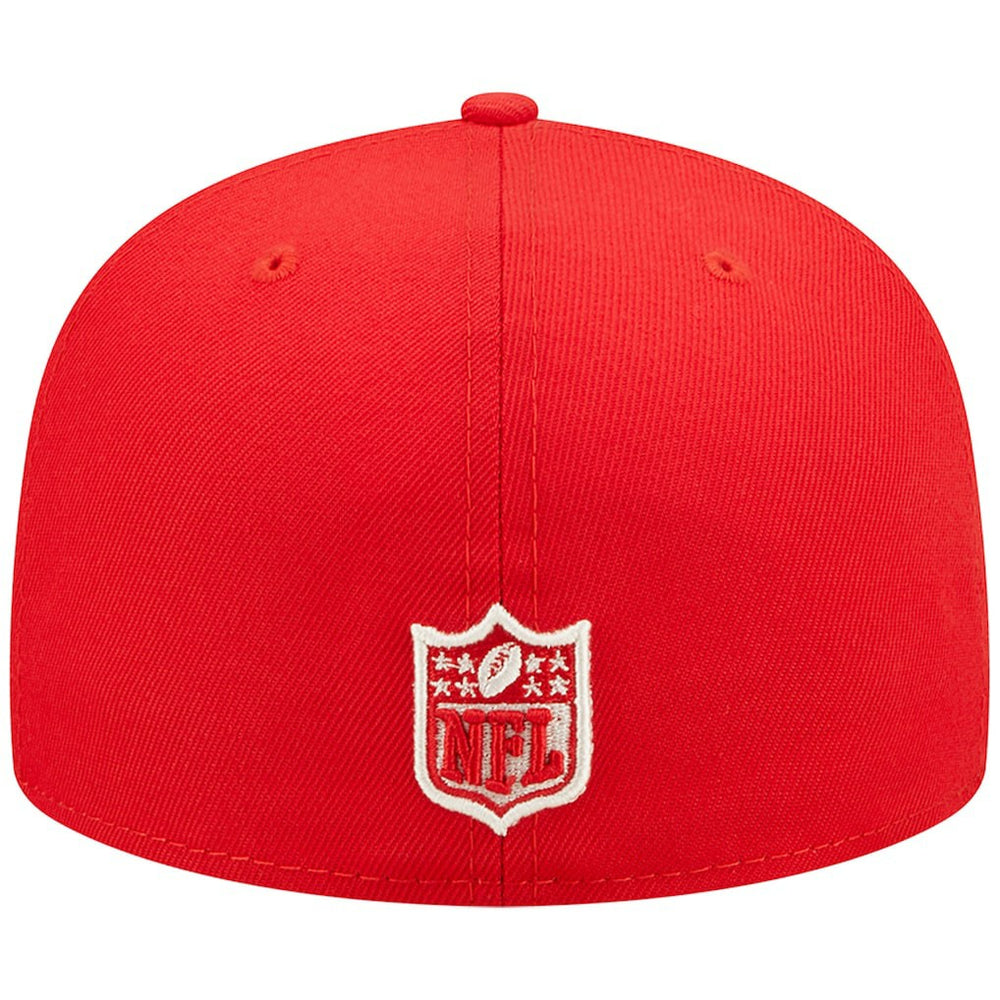 Kansas City Chiefs New Era Super Bowl IV Pop Sweat 59FIFTY Fitted Hat - Red Hats