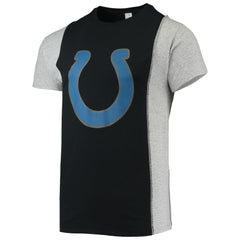 Indianapolis Colts Refried Apparel Sustainable Split T-Shirt - Black/Heathered Gray T-shirts