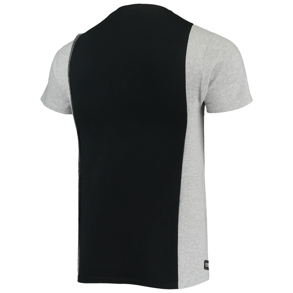 Pittsburgh Steelers Refried Apparel Sustainable Split T-Shirt - Black/Heathered Gray T-shirts