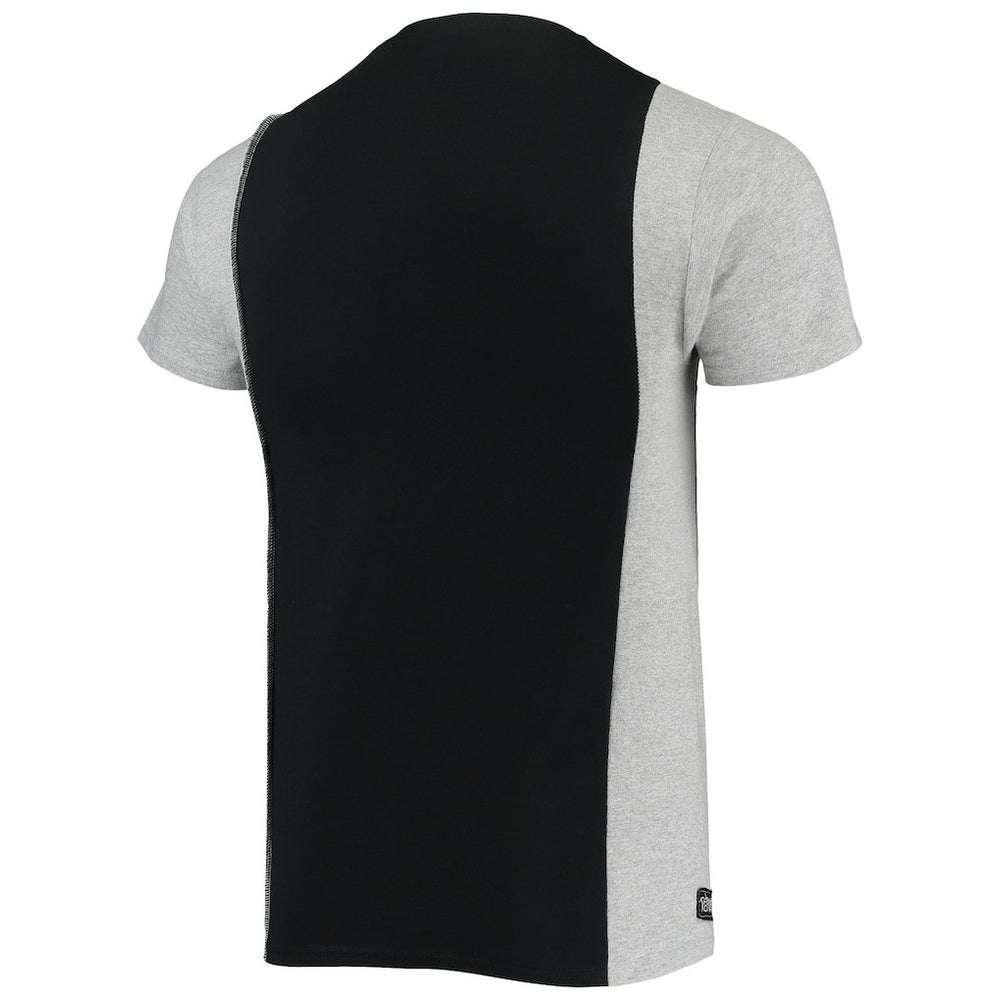 Pittsburgh Steelers Refried Apparel Sustainable Split T-Shirt - Black/Heathered Gray T-shirts