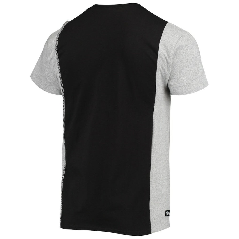 San Francisco 49ers Refried Apparel Sustainable Split T-Shirt - Black/Heathered Gray T-shirts
