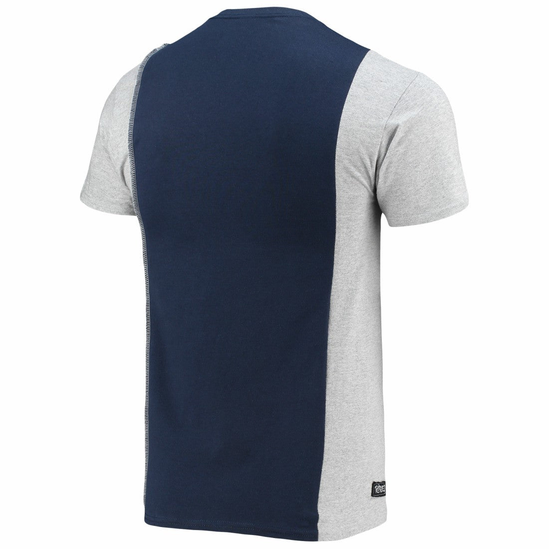 Tennessee Titans Refried Apparel Sustainable Split T-Shirt - Navy/Heathered Gray T-shirts