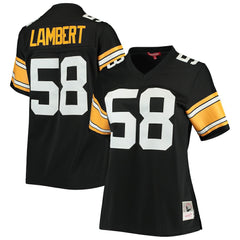 Jack Lambert Pittsburgh Steelers Women's Legacy Replica Player Jersey - Black Jerseys