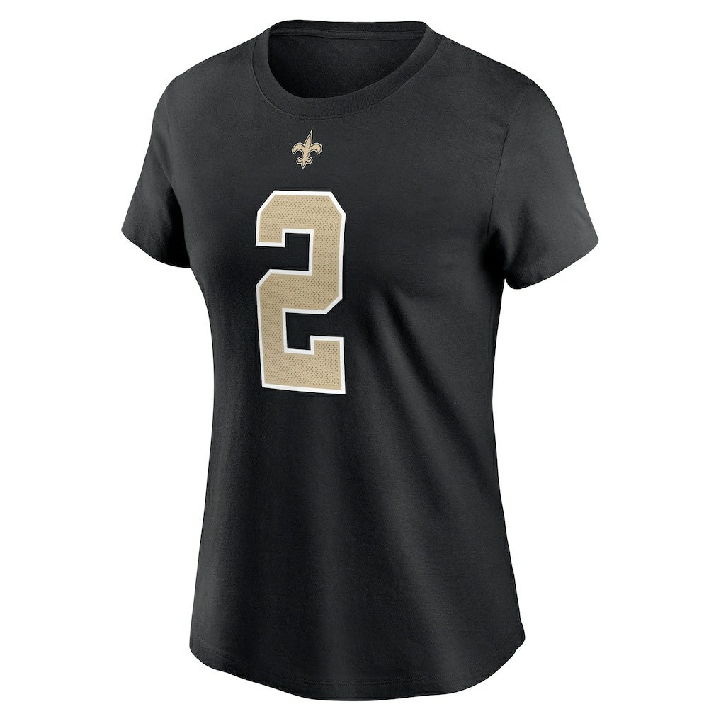Jameis Winston New Orleans Saints Women's Name & Number T-Shirt - Black T-shirts